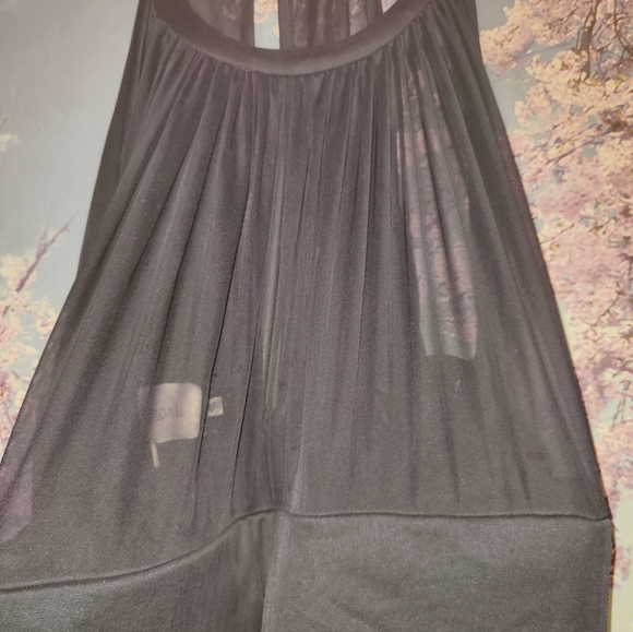 David's Bridal Formal Dress Navy Blue Size 18 Zip Back - Picture 4 of 8